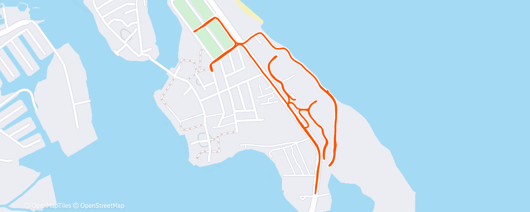 Map of the activity, Hoi An Sunset run