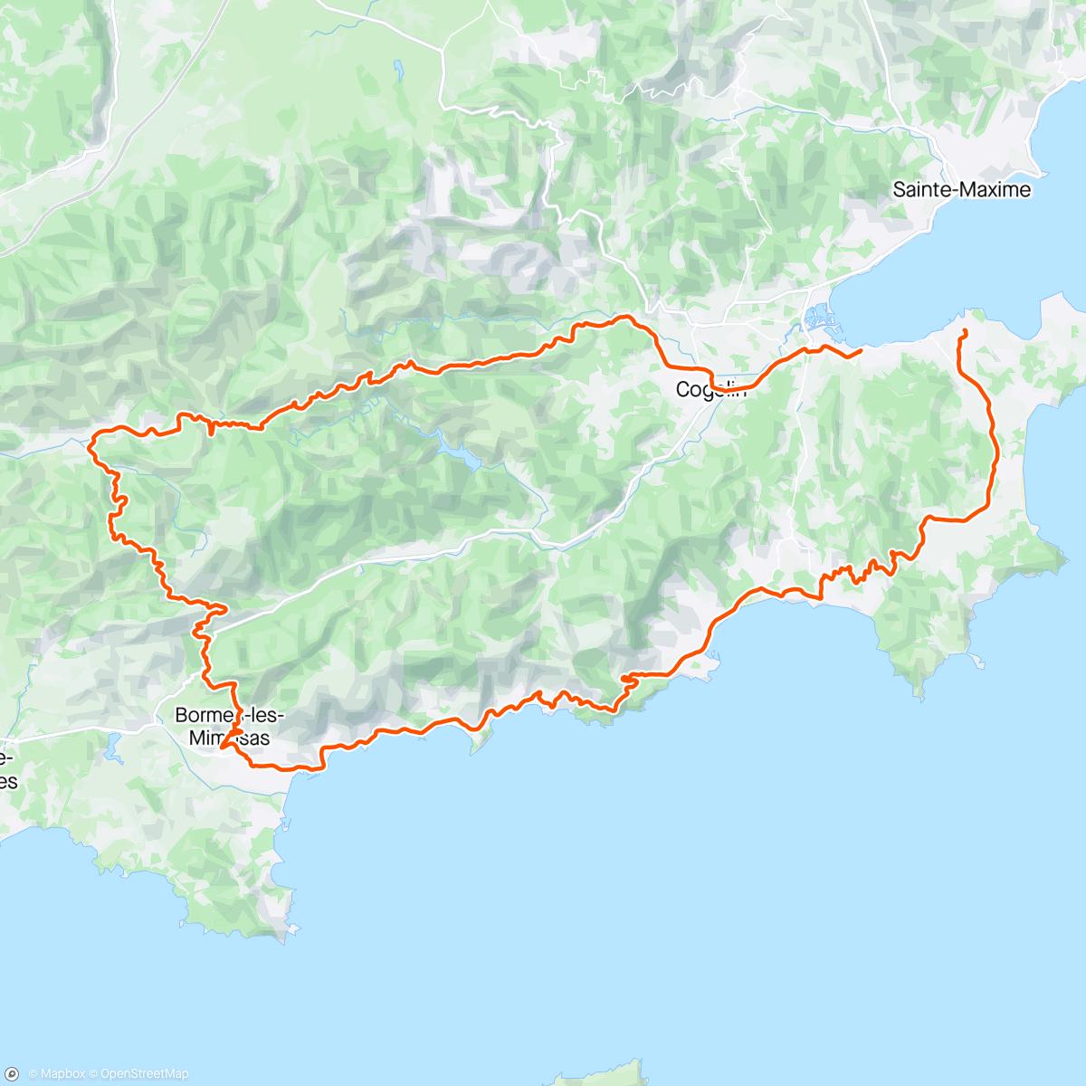 Map of the activity, Saint-Tropez 🤩