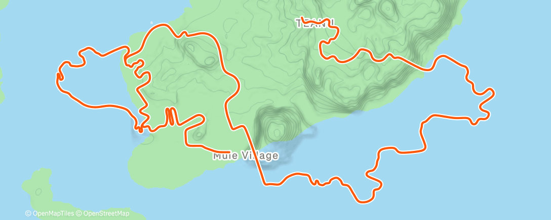 Map of the activity, Zwift - Group Workout: Surge Protector on Triple Flat Loops in Watopia