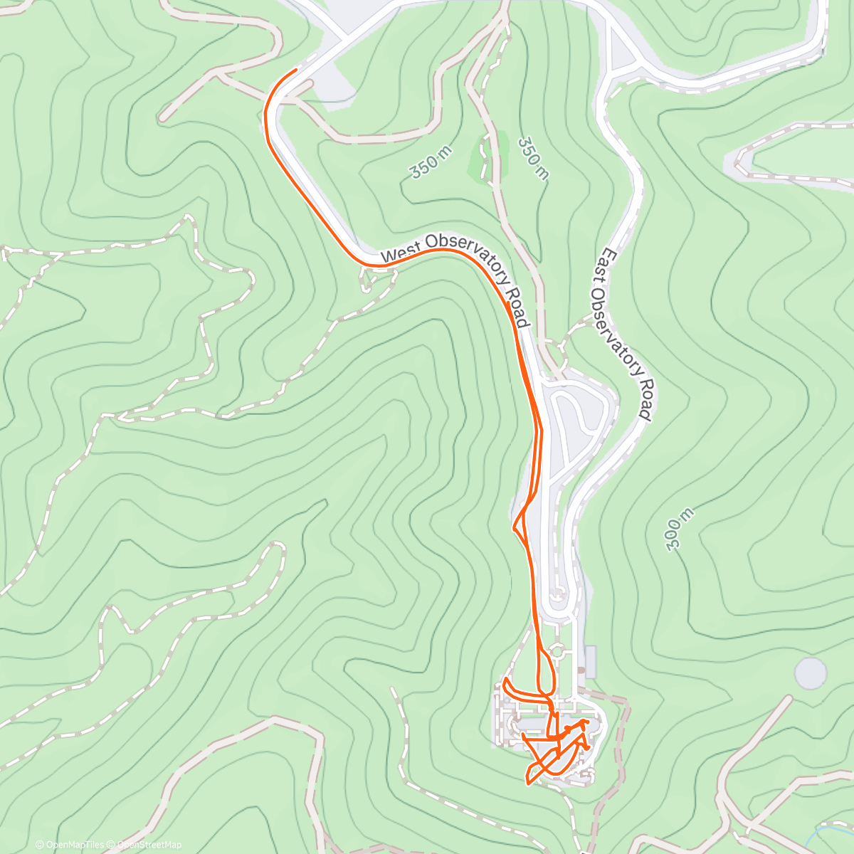 Map of the activity, Griffith Observatory - L.A.