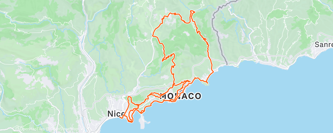 Map of the activity, 2025-12-25Ride