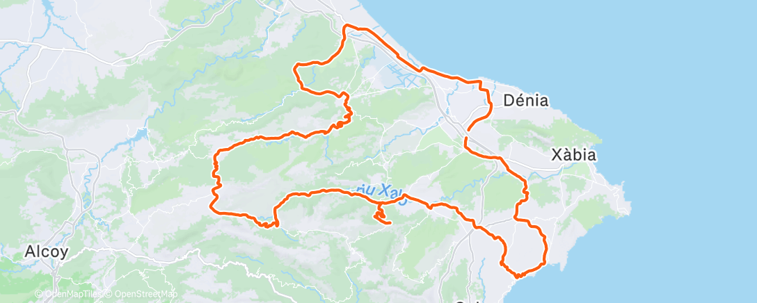 Map of the activity, Fahrt am Morgen