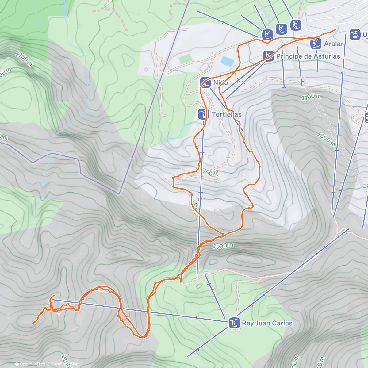 Map of the activity, Skimo - Tuca Blanca desde Candanchu