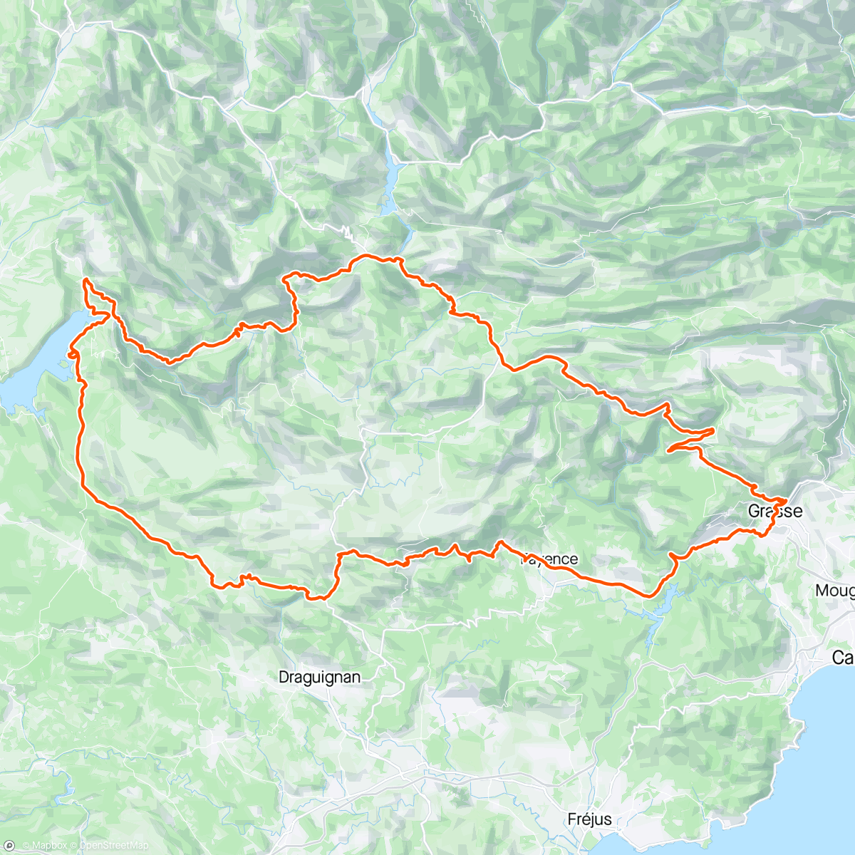 Mapa de la actividad (Gorges du Verdon)