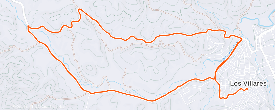 Map of the activity, Morning Run