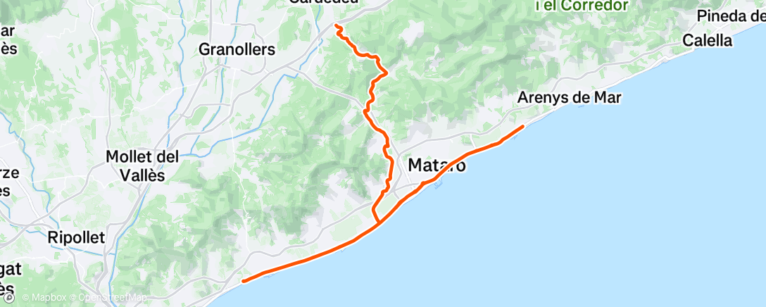 Map of the activity, Montgat -Sant Vicenç de Montalt 🤗