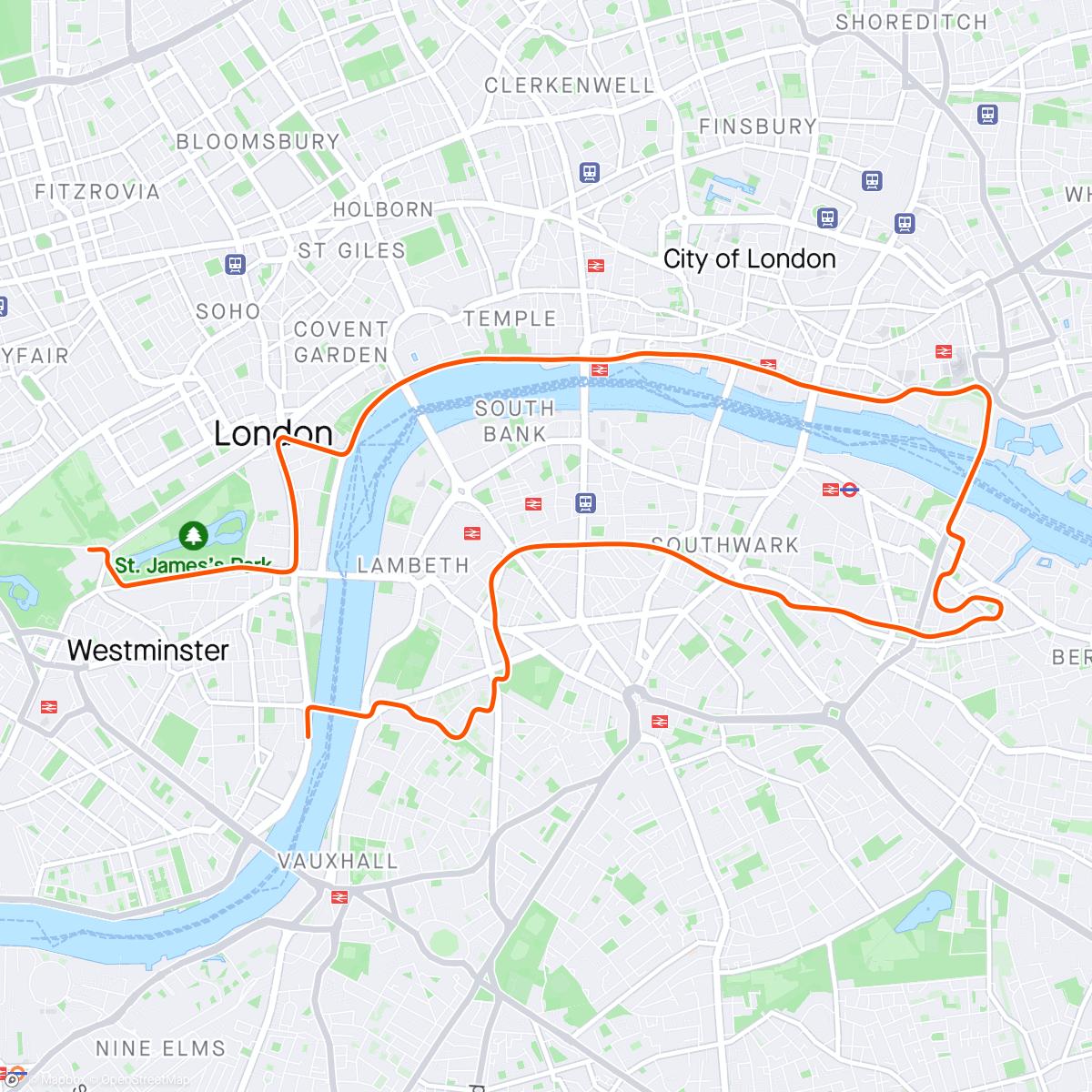 Mapa da atividade, Zwift - Group Ride: Het is Koers Endurance Recovery Ride! (C) on Greatest London Flat in London