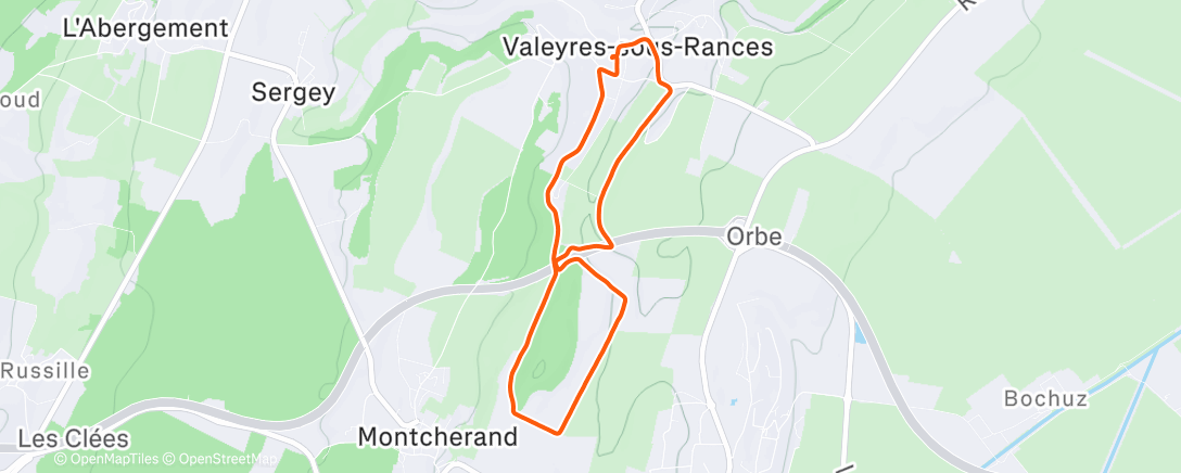 Карта физической активности (Endurance fondamentale)