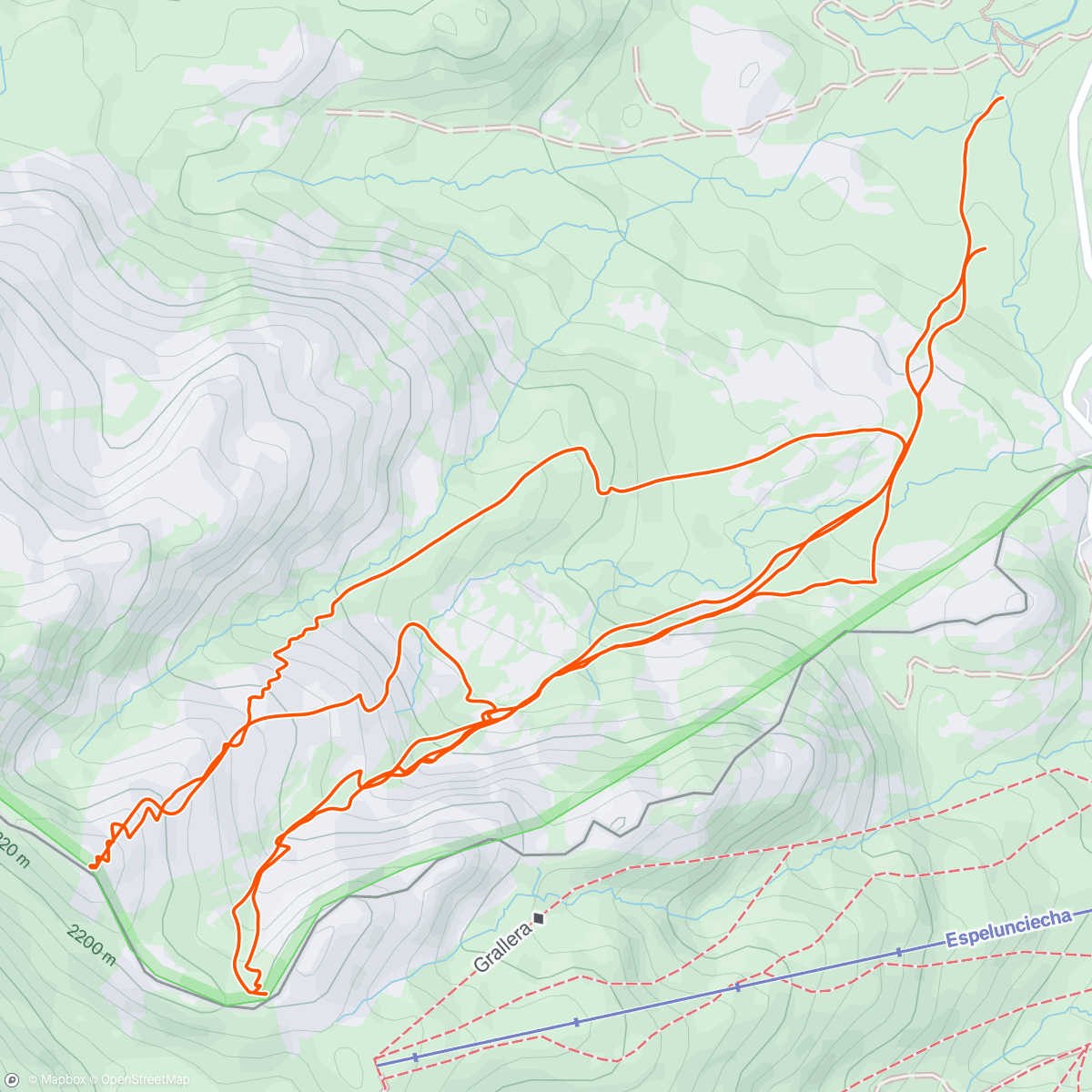 Map of the activity, Ski de randonnée le matin