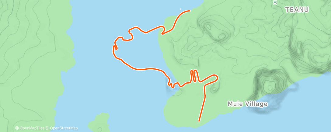 Map of the activity, Zwift - Instant Inferno on Ocean Lava Cliffside Loop in Watopia