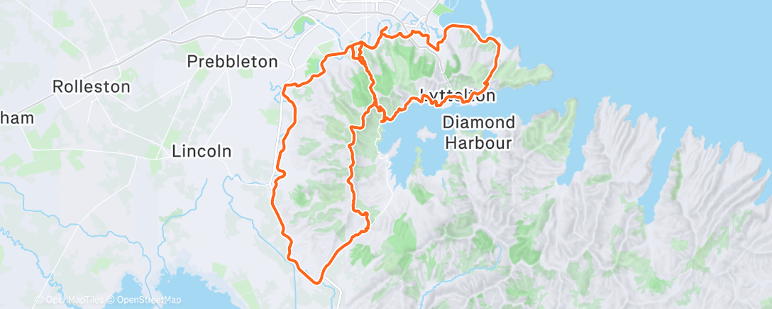 Map of the activity, Morning Ride