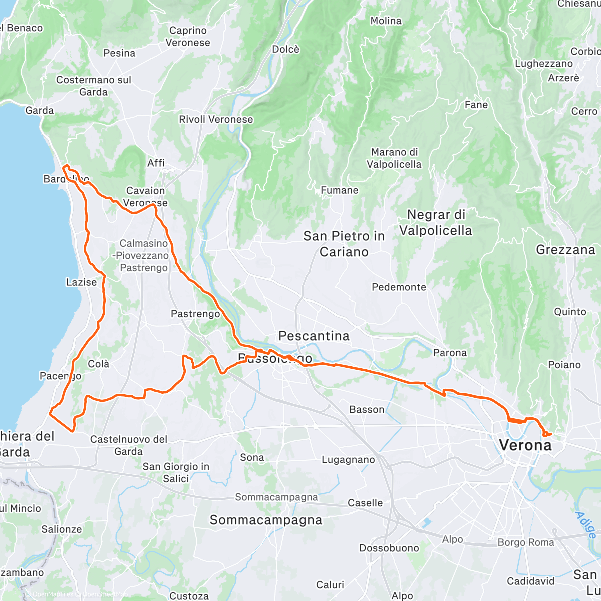 Карта физической активности (BDC 29122025...caffè a Bardolino e rientro...col Gruppetto Scaligero (v. 2.0))