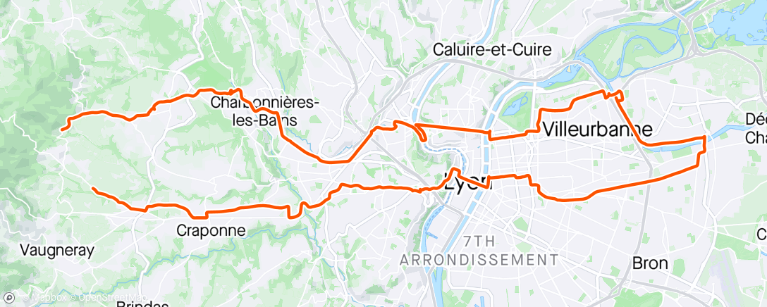 アクティビティ「26-04-2024 Promenade Lyonnaise 🥰」の地図