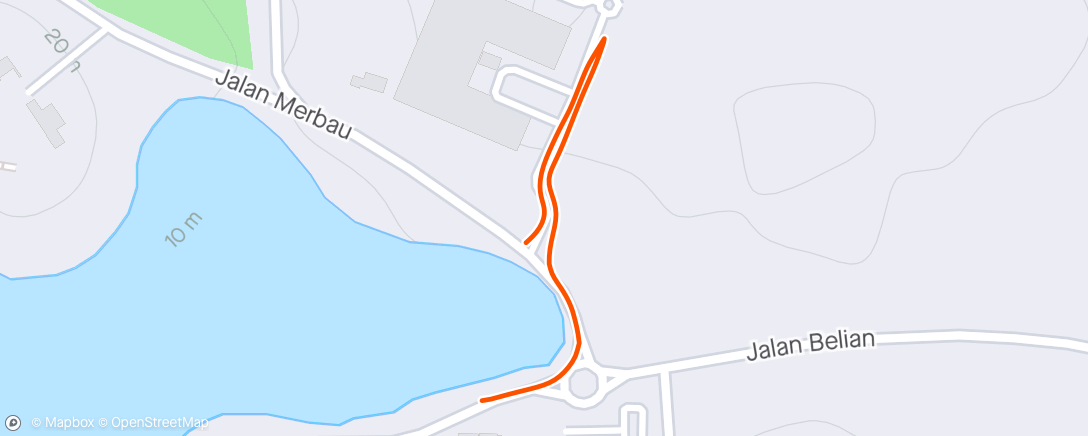 Map of the activity, Campus  Run