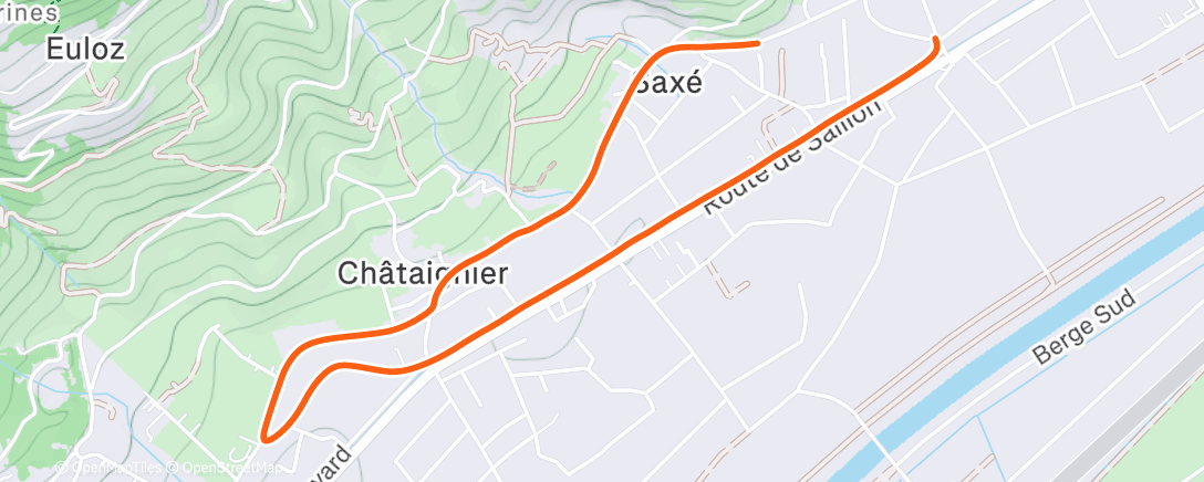 Map of the activity, Late afterwork, under torture...