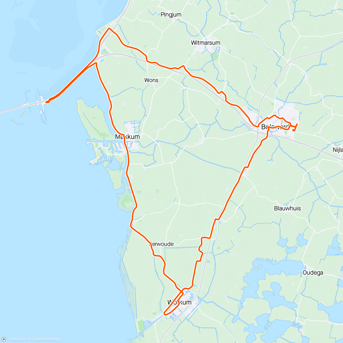 Map of the activity, Tulpen yn Fryslân