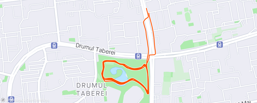 Map of the activity, Moghioros park