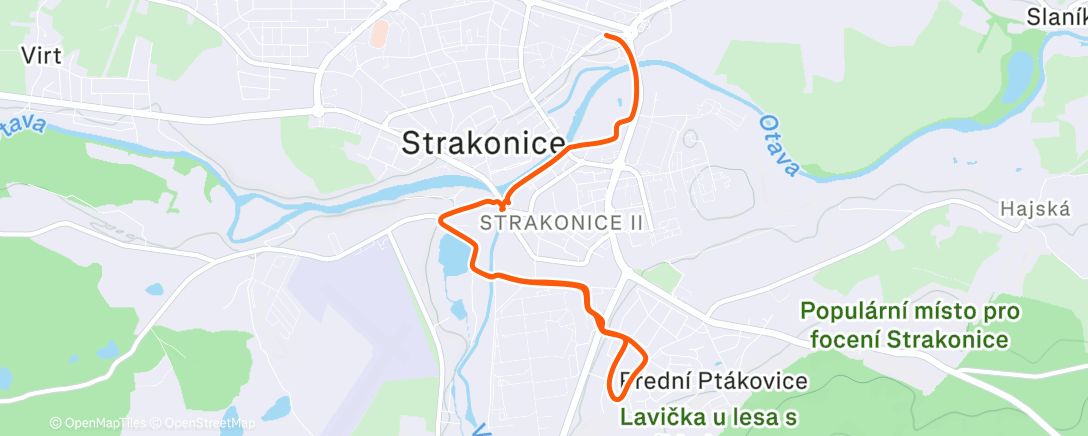 Карта физической активности (Lunch Ride)