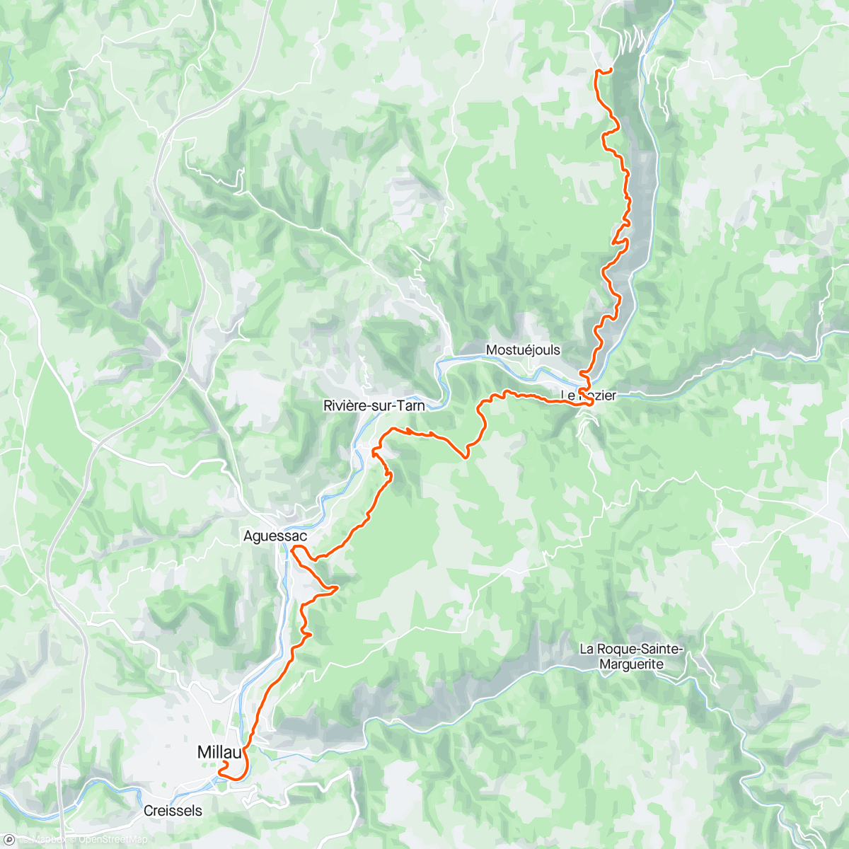 活动地图，Tarn Valley Trail