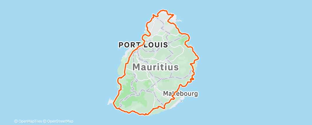 Map of the activity, Date ride