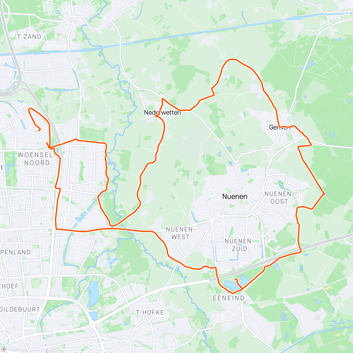 Mapa da atividade, Nuenen Loop