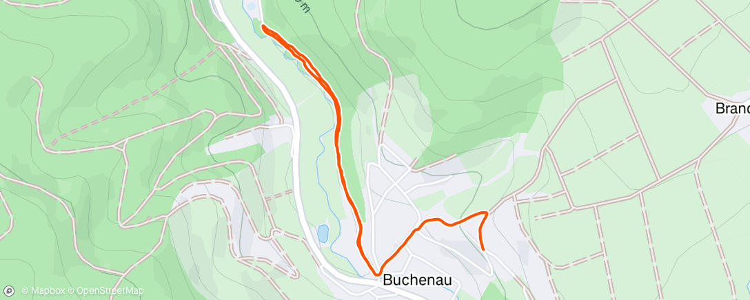 Map of the activity, Afternoon Walk