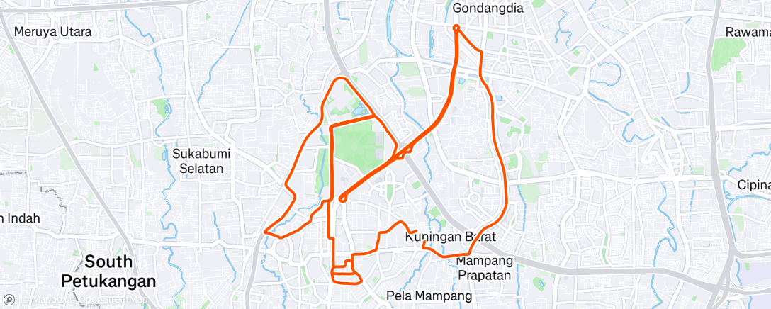 Map of the activity, Morning Ride