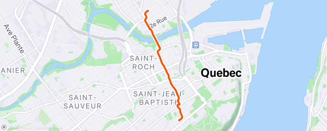 Map of the activity, Afternoon Walk