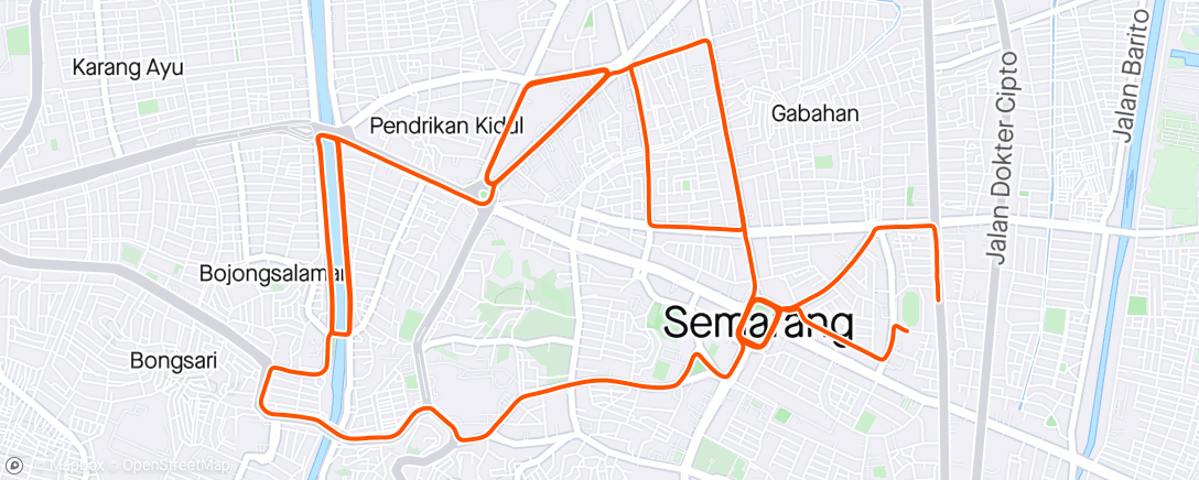 Map of the activity, Morning Ride 3/5/2024 ….🚴‍♂️🚴‍♂️🚴‍♂️ = 66 km