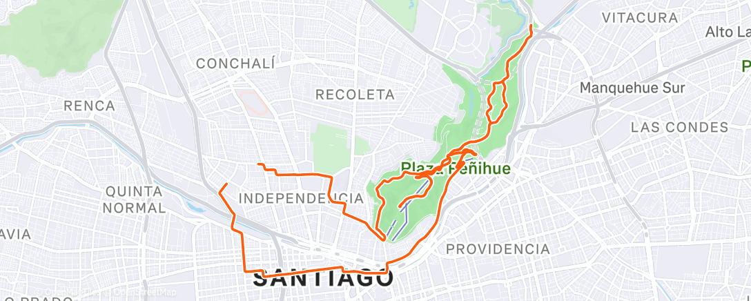 アクティビティ「Vuelta en bicicleta para grava vespertina」の地図