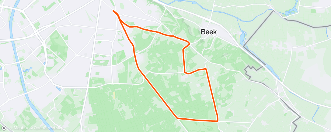 Map of the activity, Zevenheuvelenloop 2024