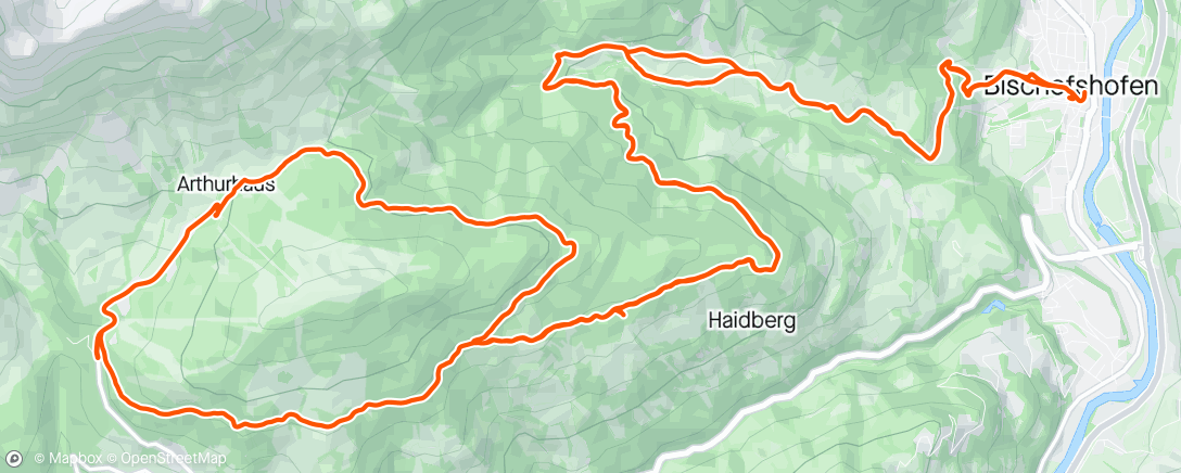 Map of the activity, [GRVL] Hochkönig