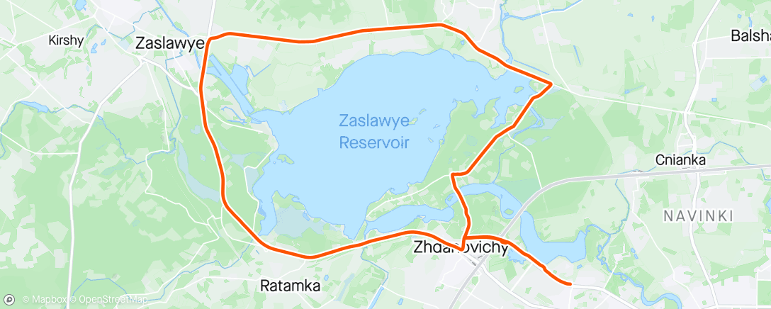 Map of the activity, Minsk Dawn Patrol