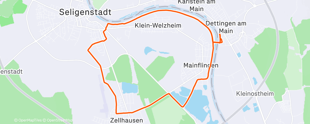 Map of the activity, Dienstagslauf mit Alexander 😊