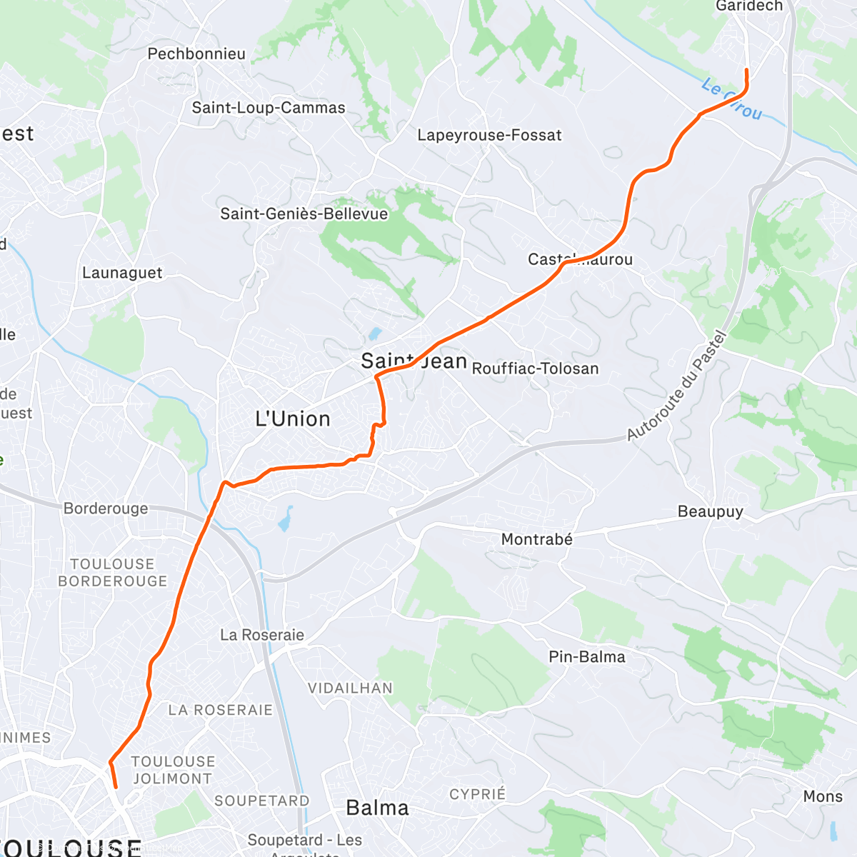 Map of the activity, Aller à la gare ...