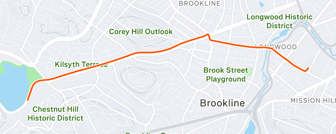 Map of the activity, Afternoon Ride