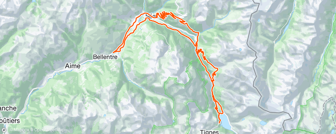 Map of the activity, Sortie vélo le matin