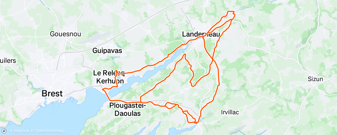 Mappa dell'attività Sortie vélo le matin