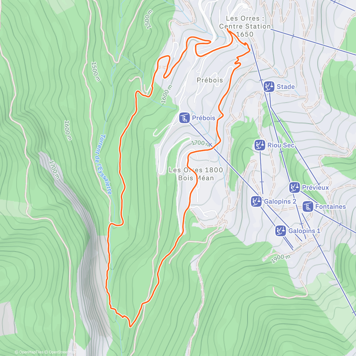 Карта физической активности (Plus de temps les fesses au sol que sur mes pieds)