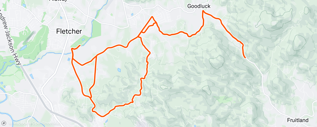 Map of the activity, Morning Ride