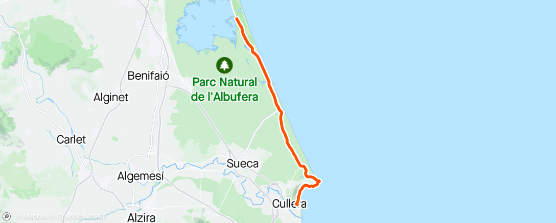 Mappa dell'attività Vuelta ciclista por la mañana