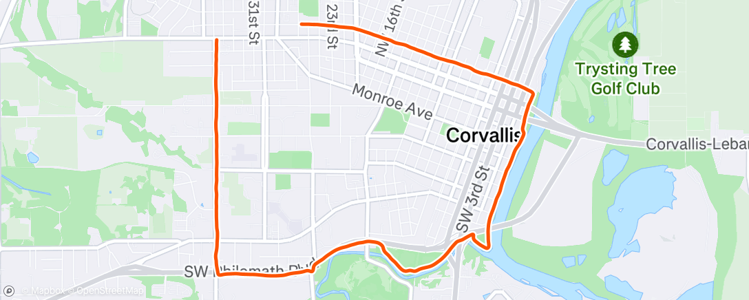 Carte de l'activité Morning Run