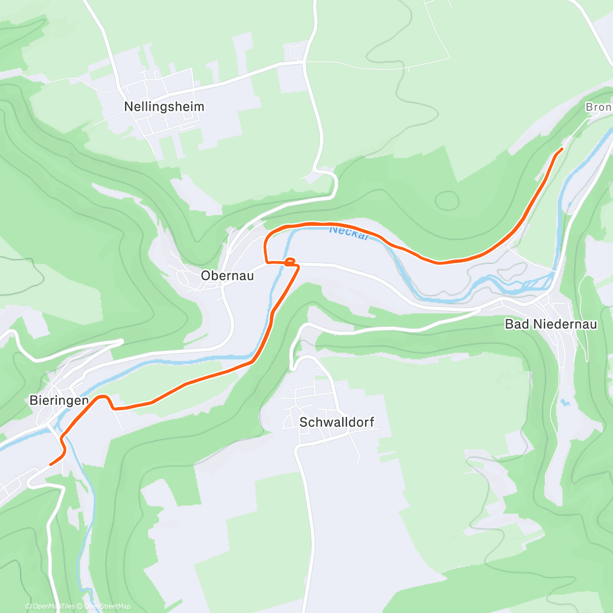 Map of the activity, 12 unter 1 - in der Weihnachtsedition (Mittagslauf)