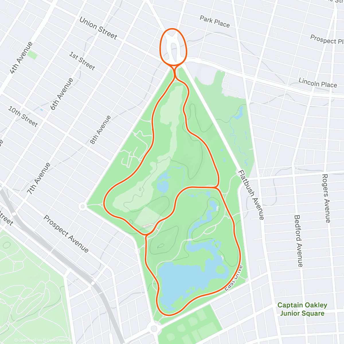 Map of the activity, Route rack up 3