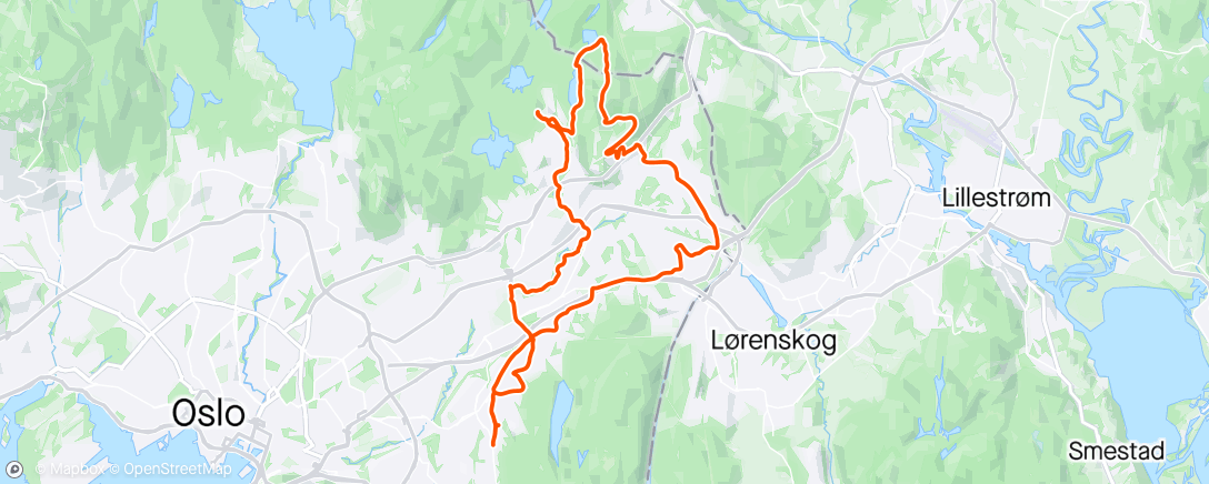 Map of the activity, Liten Gravel i Groruddaln