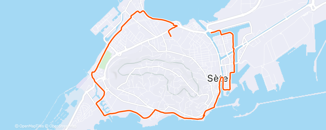 Map of the activity, Footing