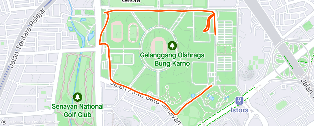 Map of the activity, Nike Run Club: Friday Evening Run
