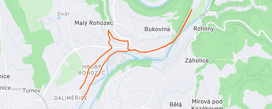 Карта физической активности (Tempo | 4*1.13km)