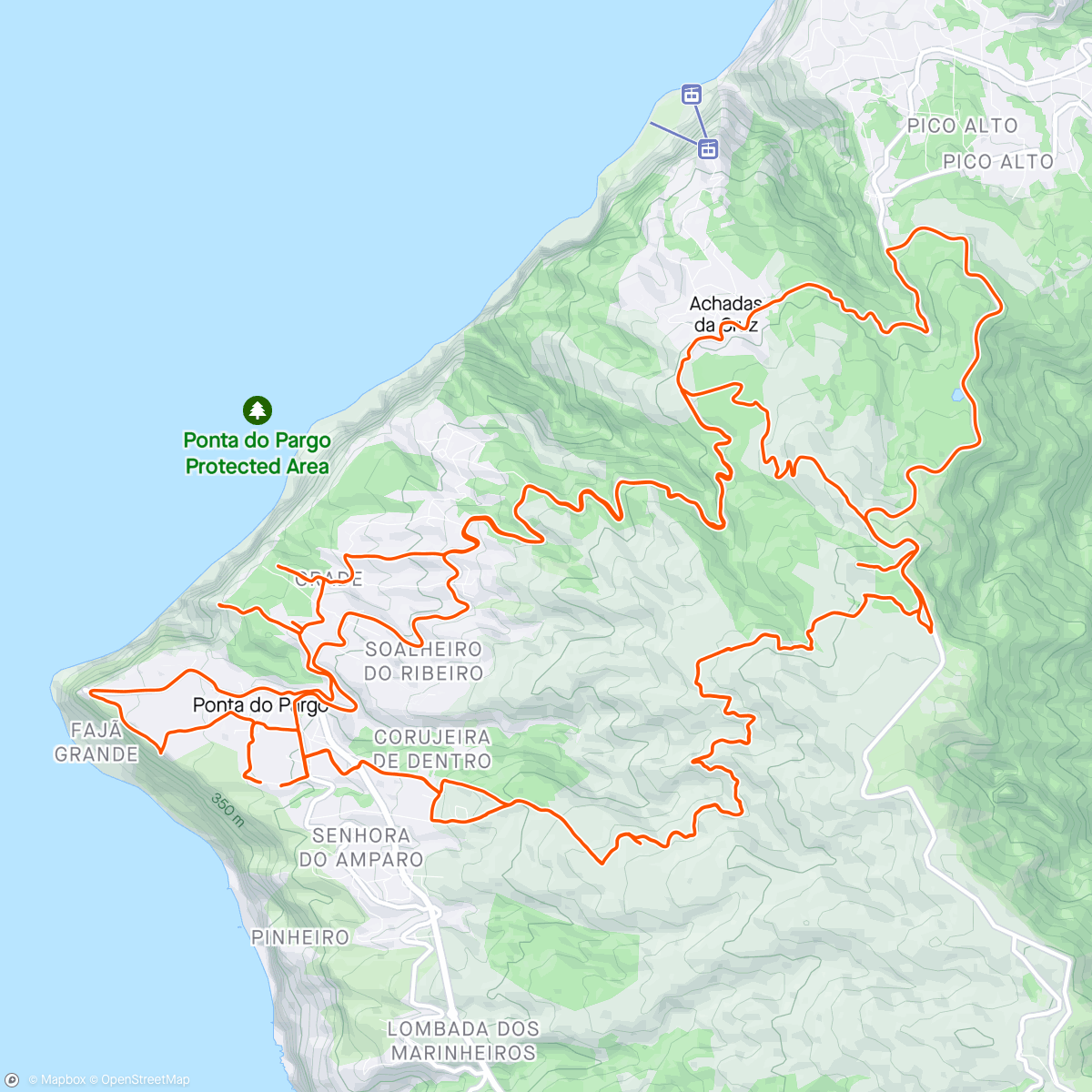 Map of the activity, Gravel ride in de verbrande wouden van Madeira 🔥