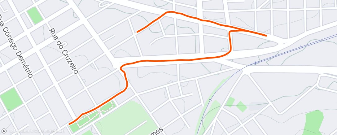 Mapa de la actividad (Caminhada matinal)